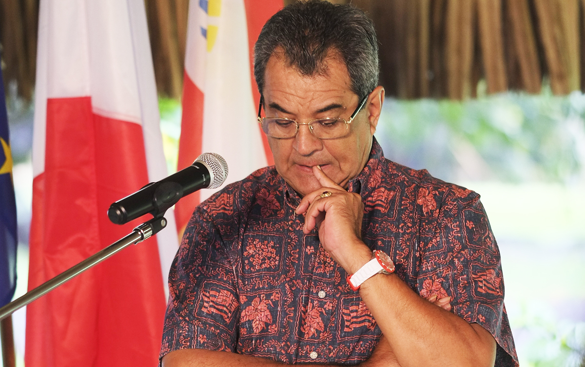 Le président Edouard Fritch. (Photo d'archives).