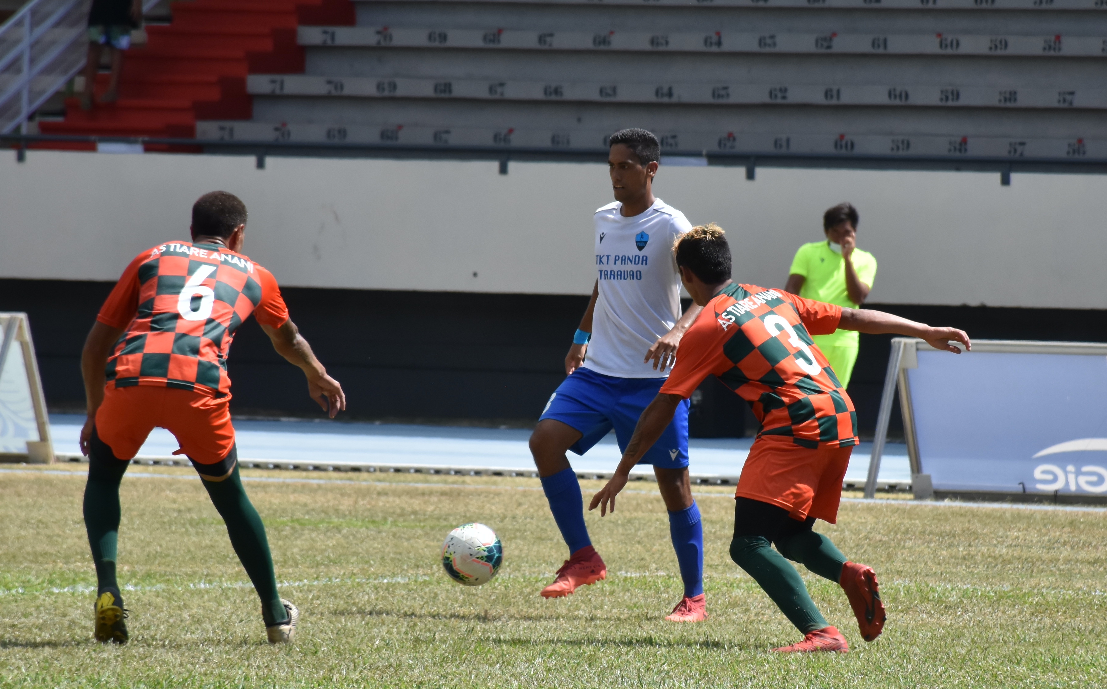 Yohann Tihoni, capitaine de l'AS Pueu, a inscrit un quintuplé, samedi, lors de ce premier tour de Coupe de Polynésie.