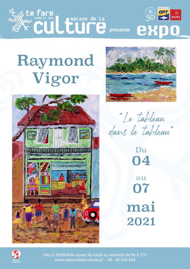 Raymond Vigor peint “le tableau dans le tableau”
