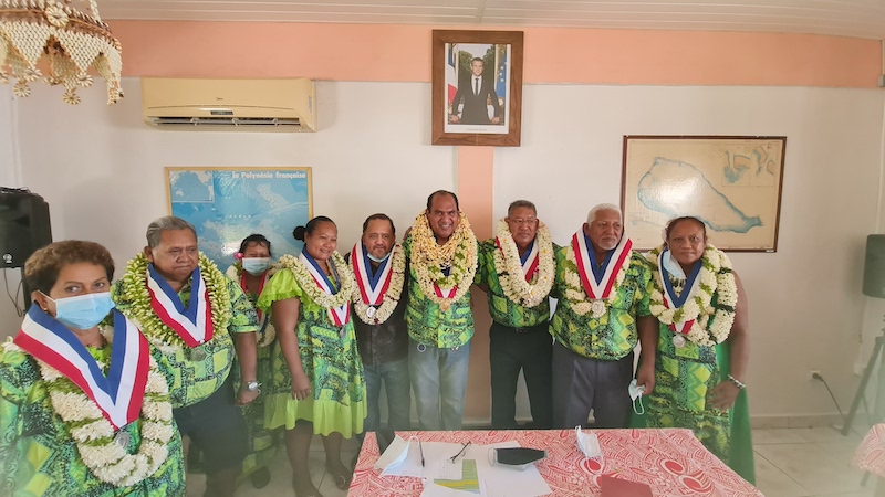 Tahuhu Maraeura, élu maire de Rangiroa