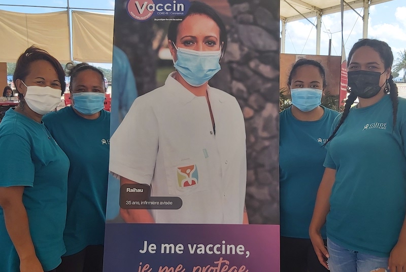 Les guides sanitaires de l'île ont eux aussi été mobilisés au vaccinodrome.