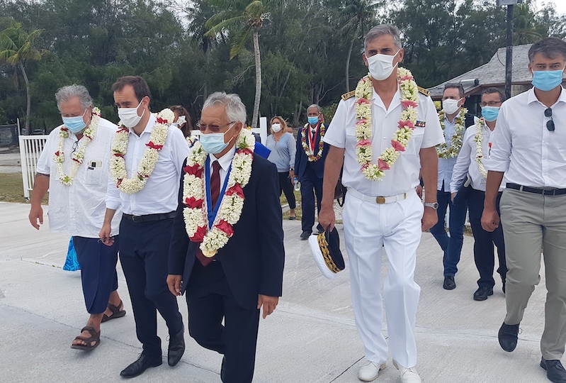 Arrivée de Sébastien Lecornu à Bora Bora