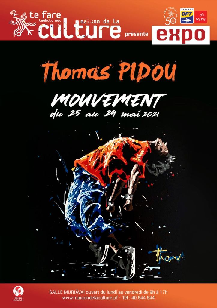 Thomas Pidou, adepte du Dripping, expose salle Muriāvai