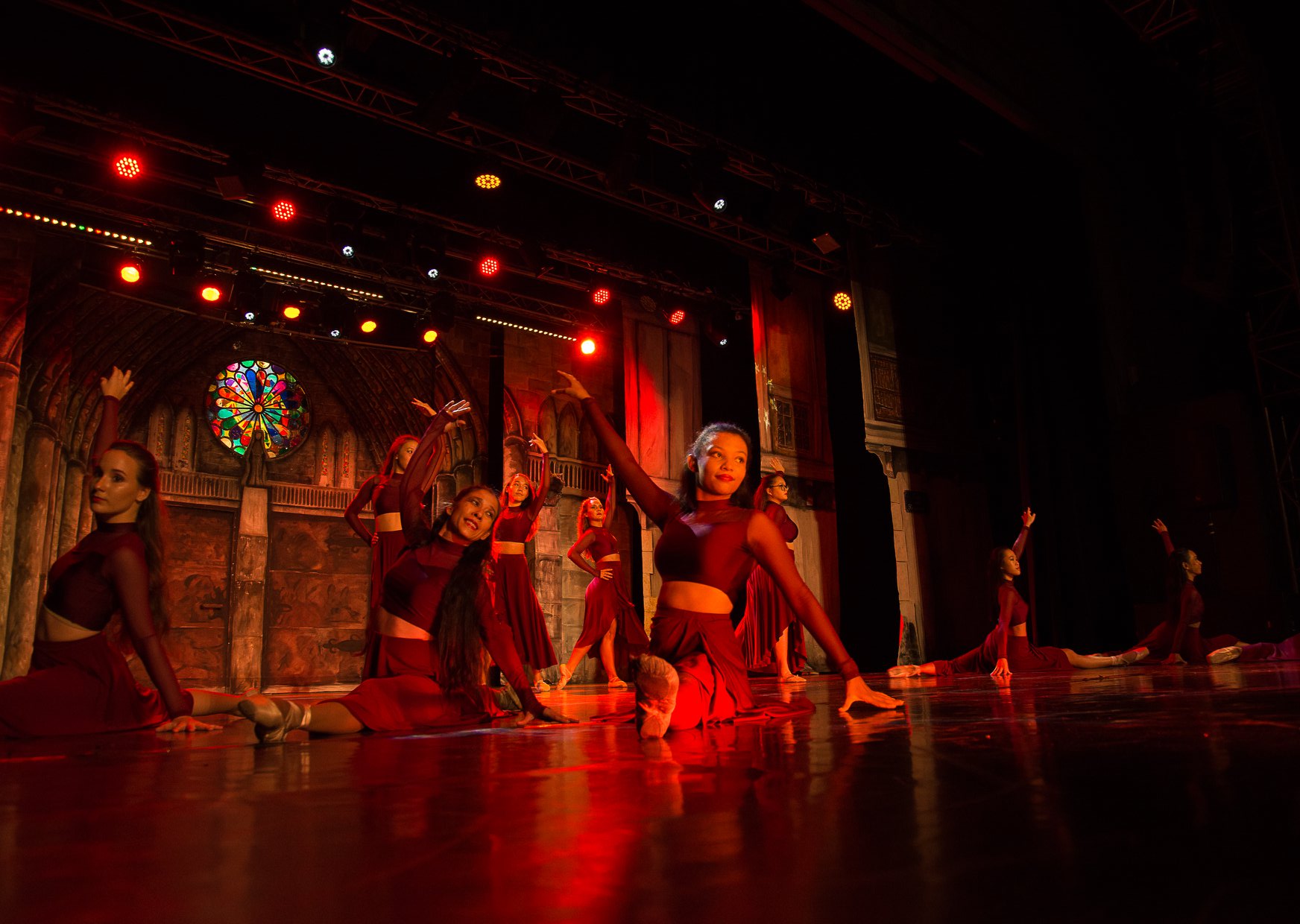 Photo prise lors du spectacle donné en 2018 par l’école de dance.