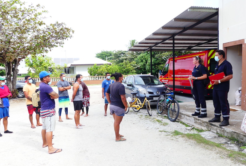Dix candidats se sont présentés aux épreuves de sélection de recrutement de sapeurs-pompiers organisées par la commune de Rangiroa.