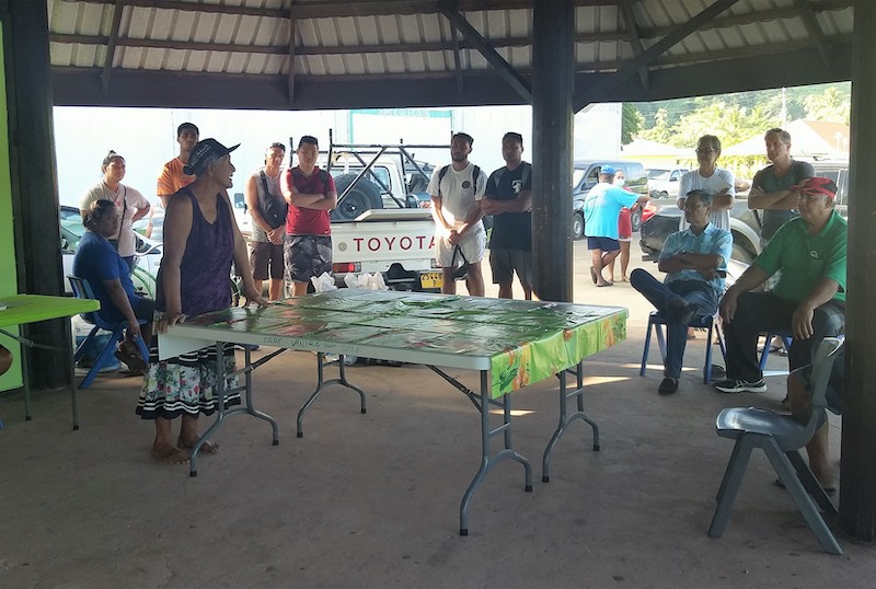 Le comité de Patio lors de la tournée de coupe et pesée la semaine dernière.