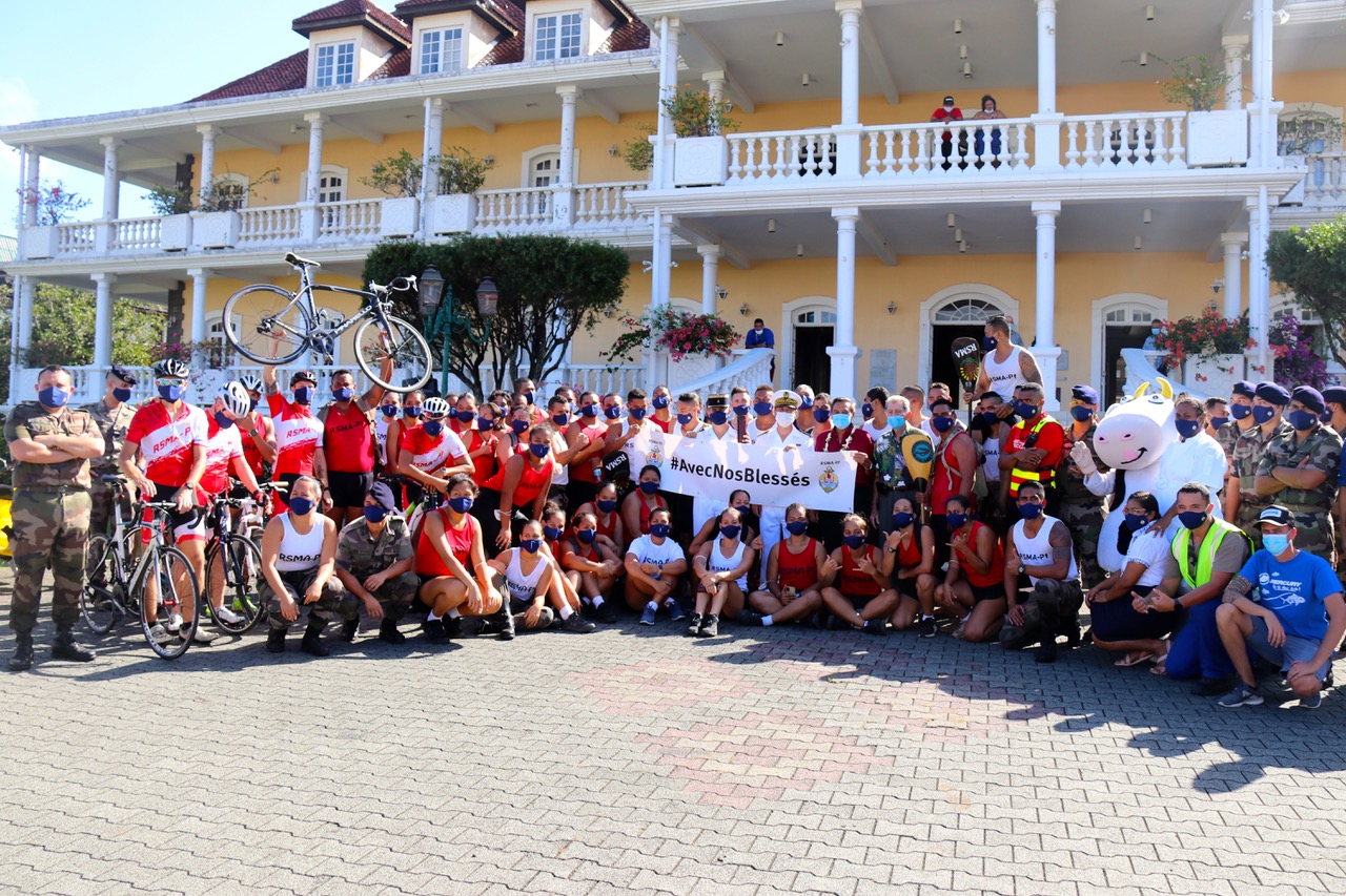 Clôture du tour de Tahiti en soutien aux blessés de l’armée de terre