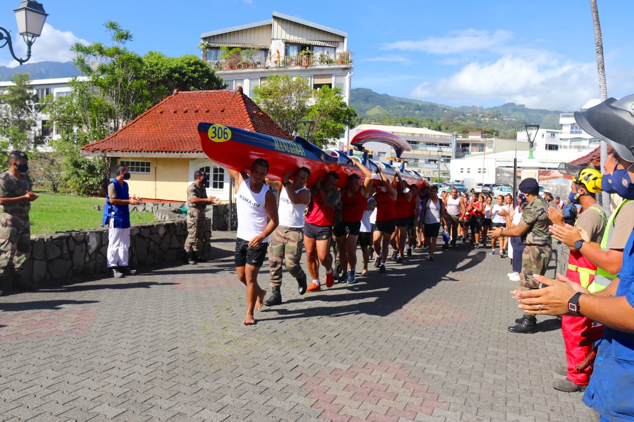Clôture du tour de Tahiti en soutien aux blessés de l’armée de terre