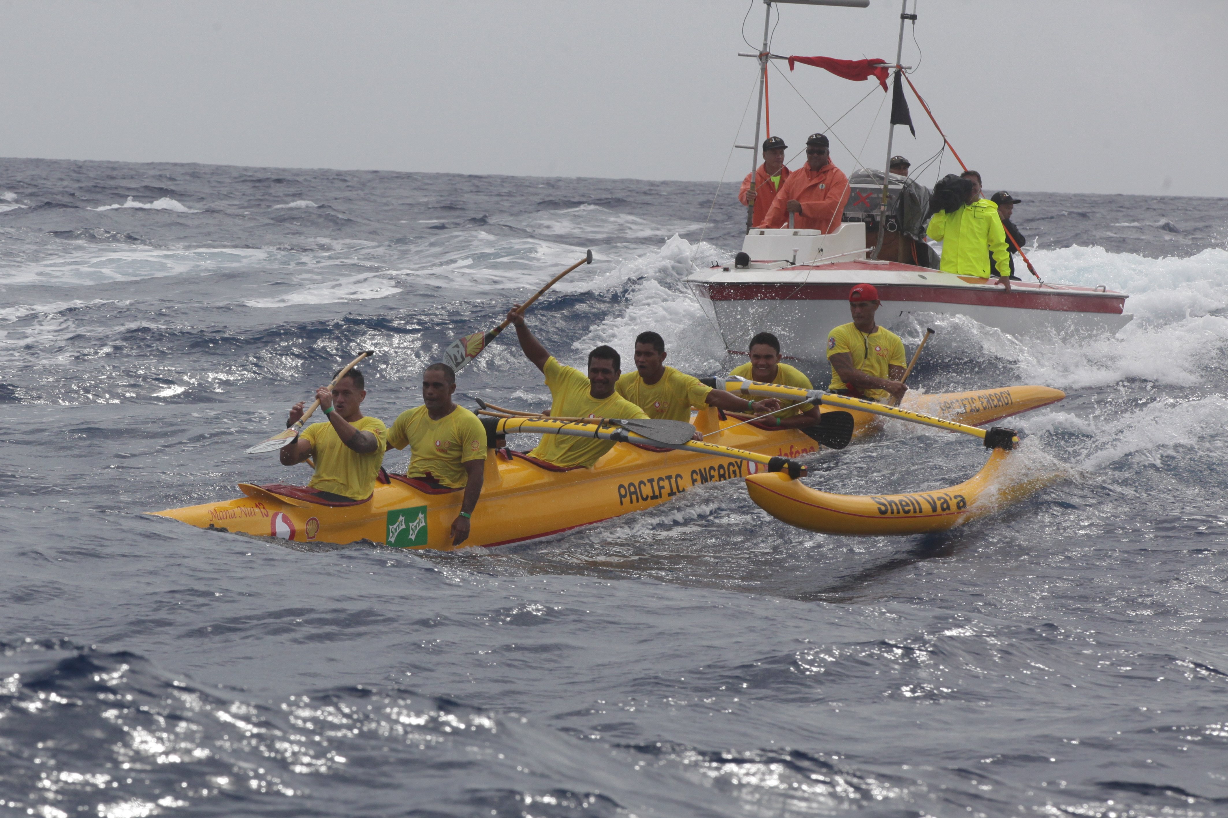 Shell Va’a impérial à la Vodafone Channel Race