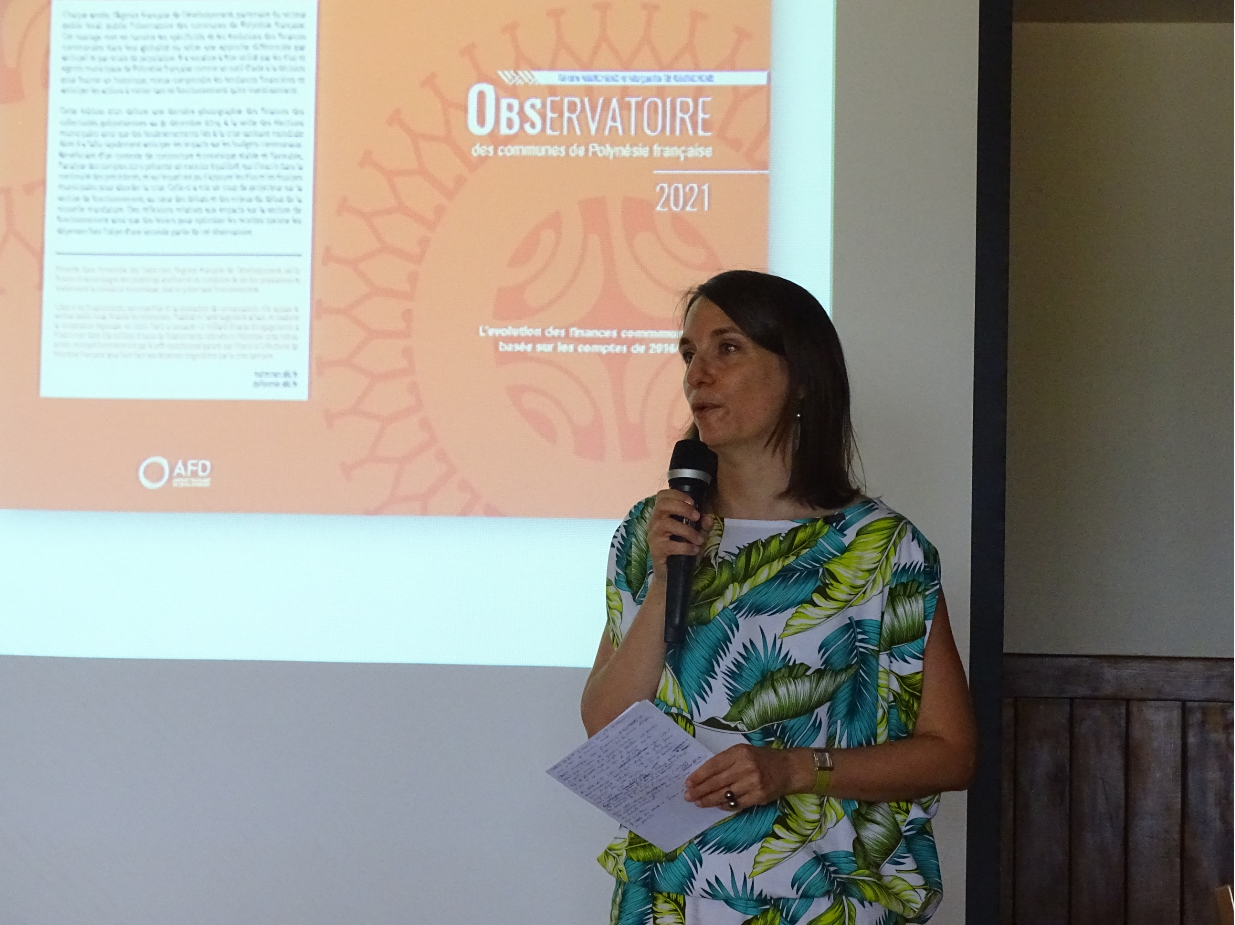 Céline Gilquin, la directrice de l'AFD en Polynésie française.