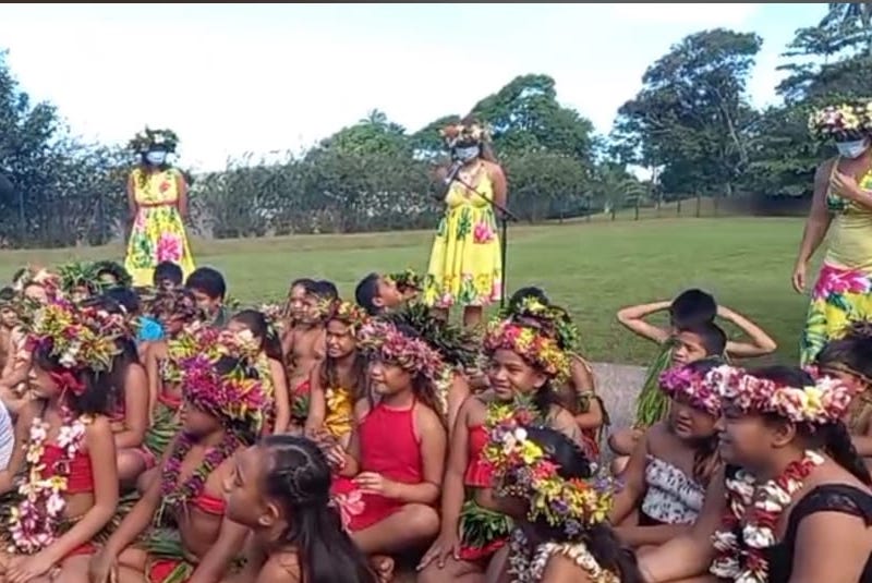 Les élèves de l'école Namaha 3 ont présenté des chants et danses, lors de la traditionnelle fête de fin d'année.