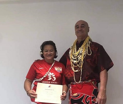 Murielle Teina, première masseuse diplômée d'Etat à Raiatea