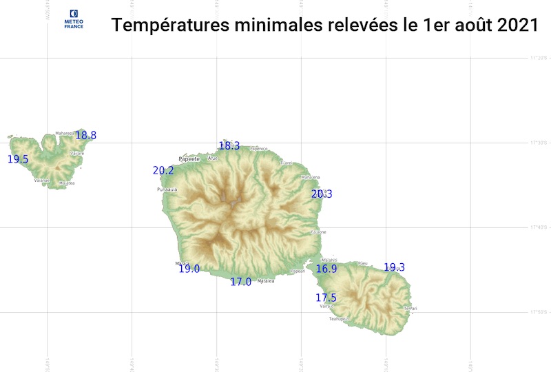 Fraîcheur "habituelle" mais "tardive" à Tahiti et Moorea
