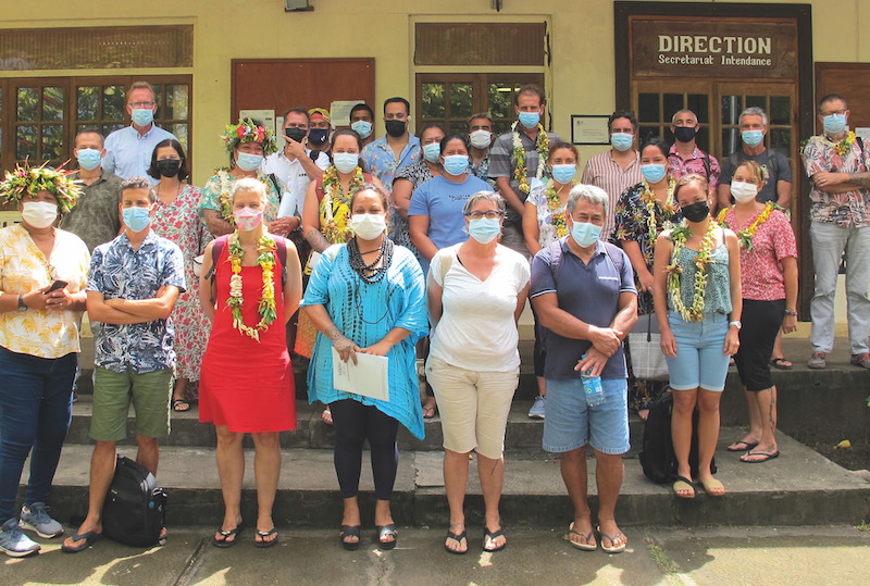 L’équipe technique, administrative et éducative du collège et du cétad de Nuku Hiva au grand complet pour cette nouvelle année scolaire.
