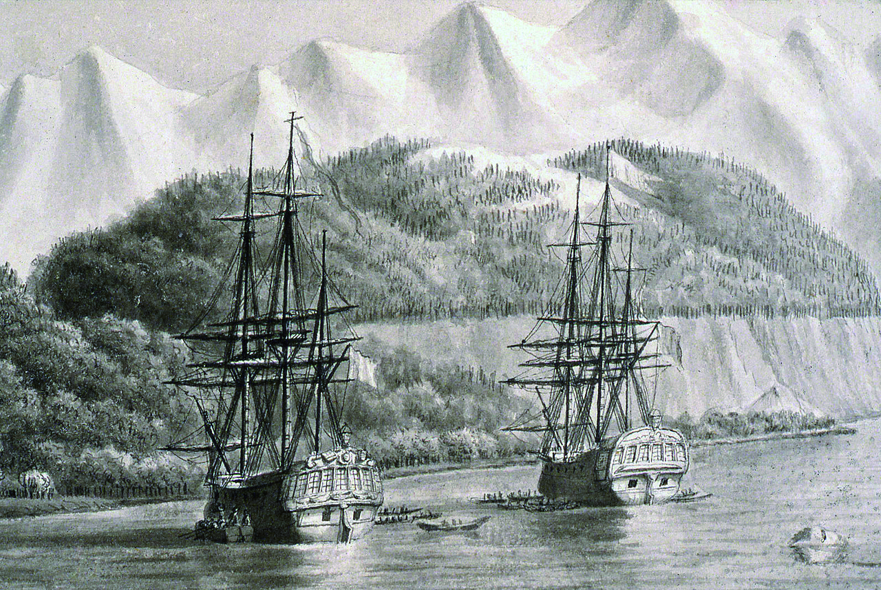 De Langle commandait une frégate, L’Astrolabe, de cinq cents tonneaux avec un équipage de 114 hommes à bord.
