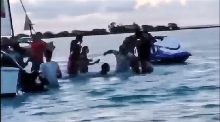 Des vidéos de l'agression au motu Tiahura, à Moorea, avaient circulé sur les réseaux sociaux ©DR