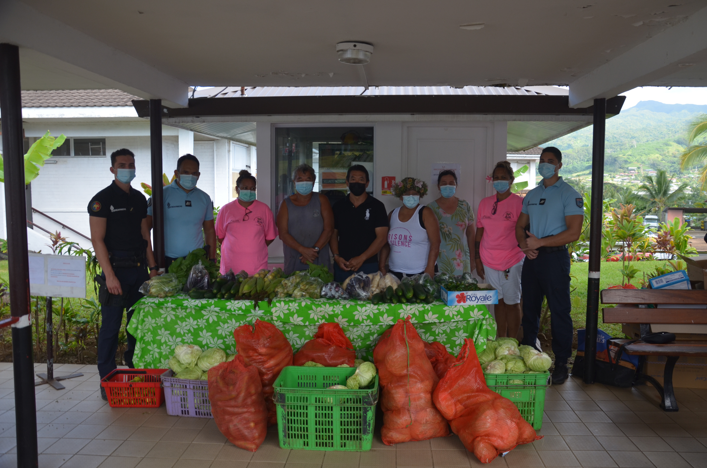 Les fruits et légumes saisis au cours de la perquisition ont été reversés aux associations Vahine Or'Ama et l'Amicale de l'hôpital de Taravao.