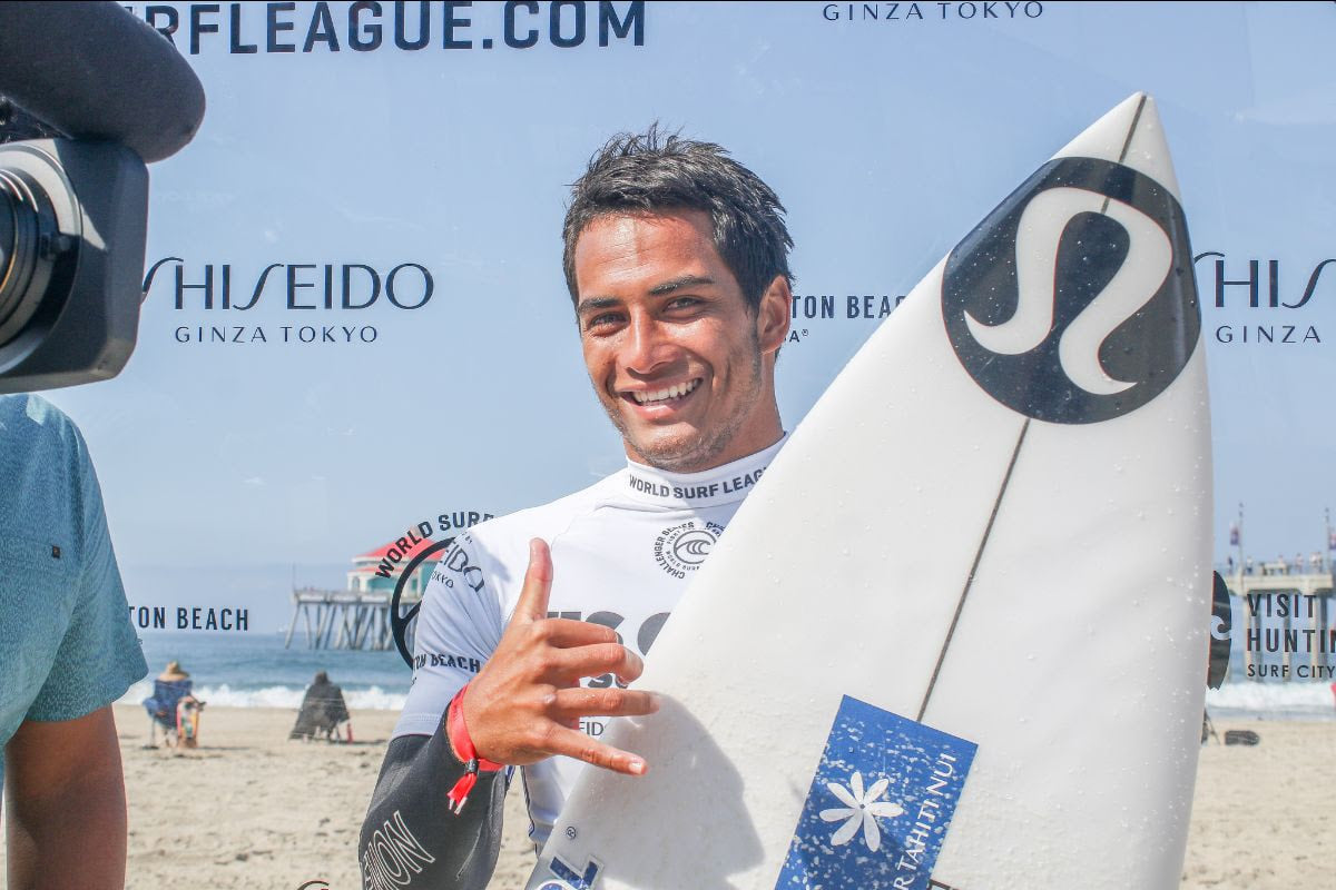 Mihimana Braye a été le meilleur Tahitien sur cette édition de l'US Open. (Photo : Fédération française de surf)