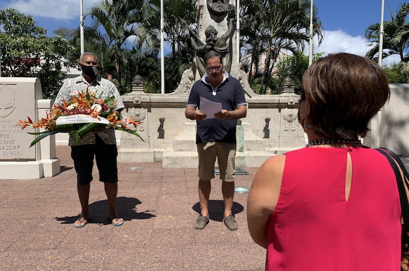 ​L'Unsa Éducation rend hommage à Samuel Paty à Papeete