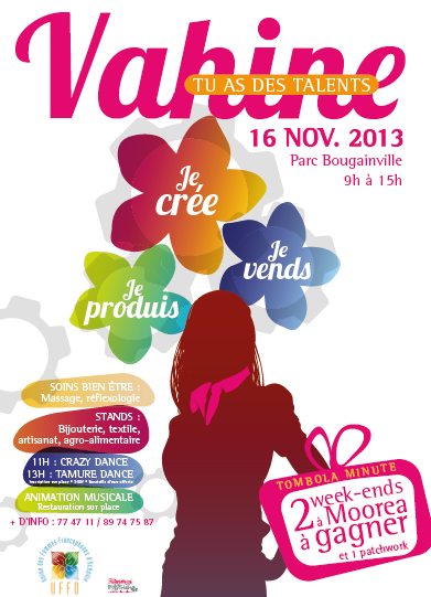 Journée  des Talents dédiée aux femmes sur le thème « Vahine, tu as des talents. Je crée, Je produis, Je vends »