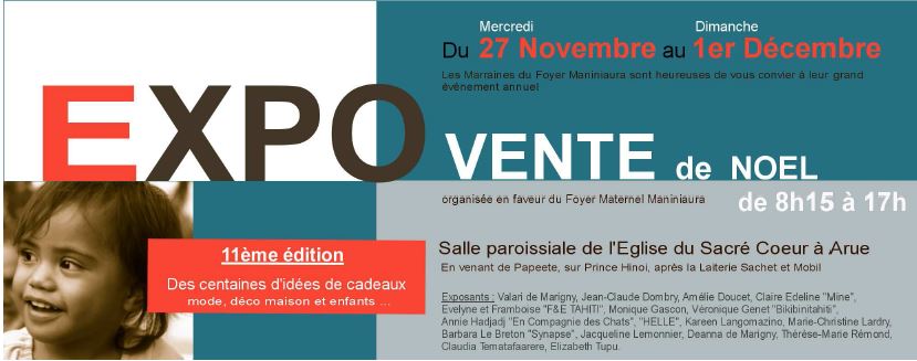 Exposition pour le Foyer Maniniaura.