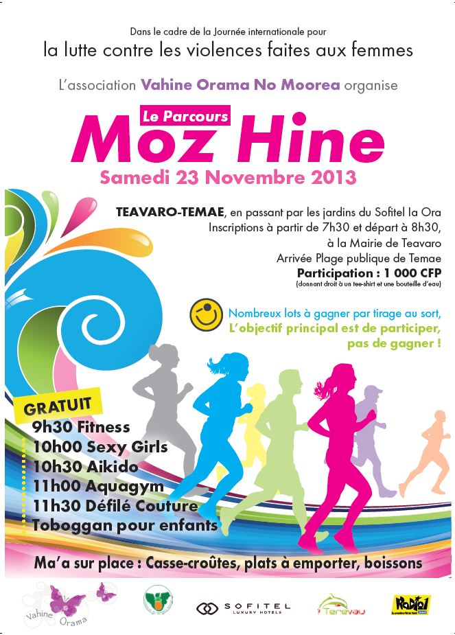 Moz Hine: une course contre la violence faite aux femmes à Moorea