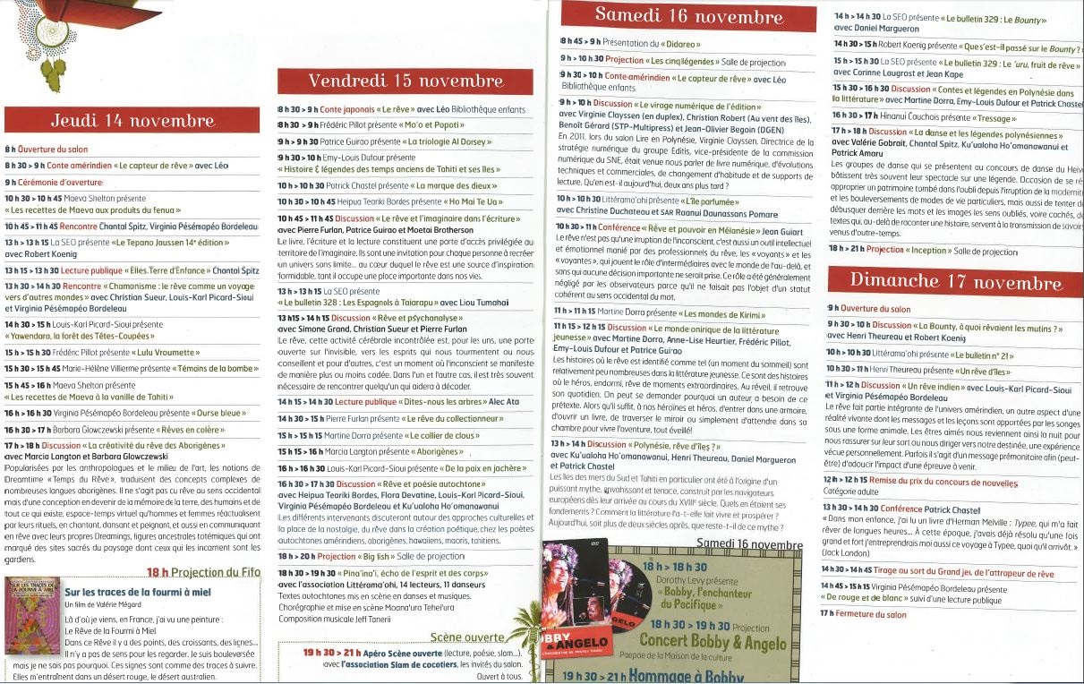 Salon Lire en Polynésie :l'avis de "rêve général" prend effet à partir de ce jeudi