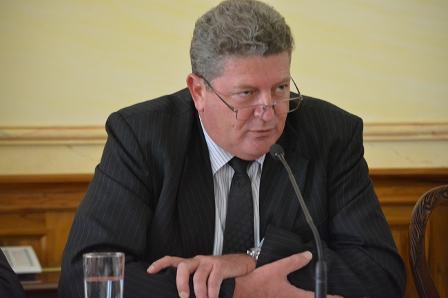 Bruno Marty, le 11 septembre dernier lors des 100 jours du gouvernement Flosse.