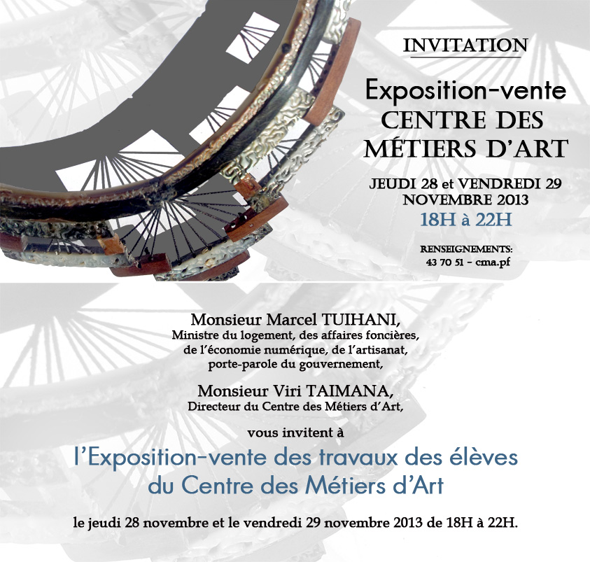 Exposition-vente au Centre des Métiers d'Art
