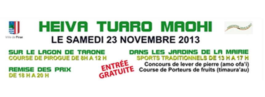 Heiva Tu'aro des quartiers ce samedi 23 novembre