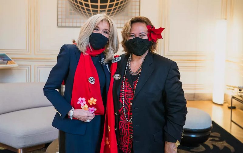 Brigitte Macron soutient les femmes du fenua