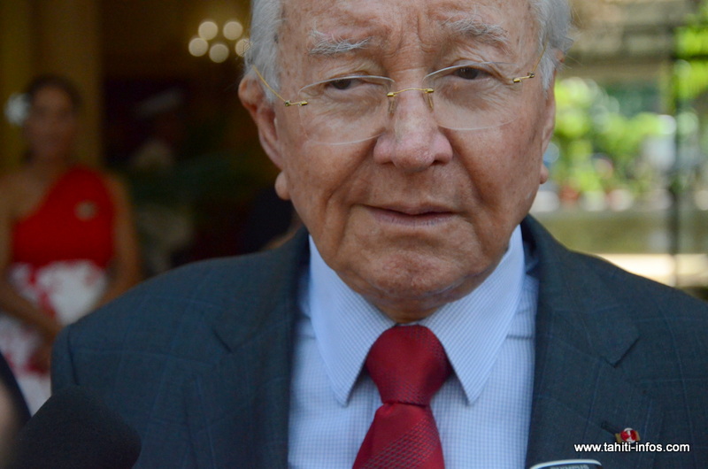 Le président Gaston Flosse s'est entretenu officiellement avec le ministre des Outremer, mercredi matin.