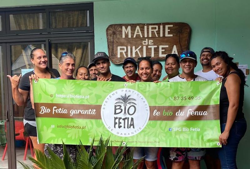 Dix participants ont suivi la formation SPG Bio Fetia à Rikitea. Les agriculteurs des Gambier pourront ainsi être certifiés Bio Pacifika. (© SPG Bio Fetia)