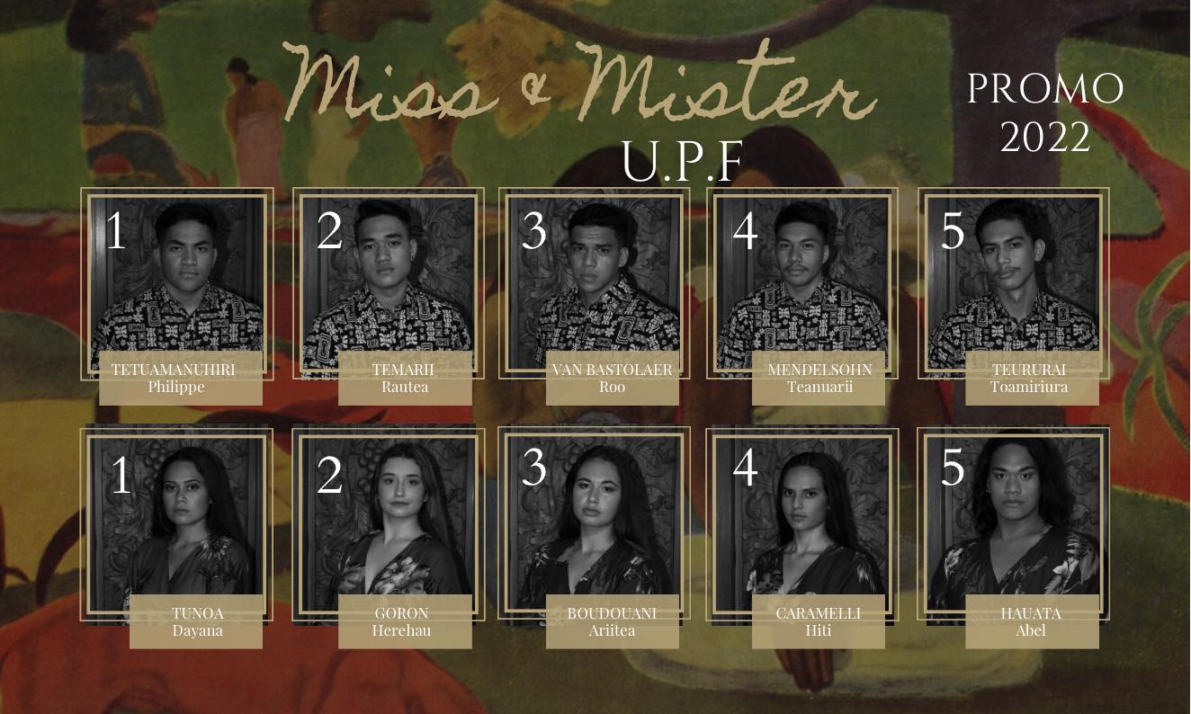 Portraits des 10 candidats / Crédit photo: Miss et Mister UPF