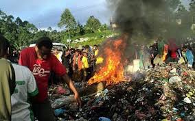 Image d'archives : scène d'immolation