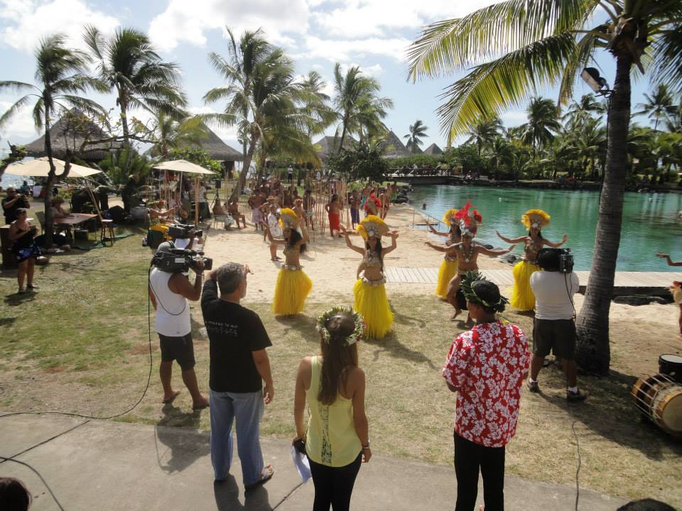 Les équipes de France 2 sur le terrain