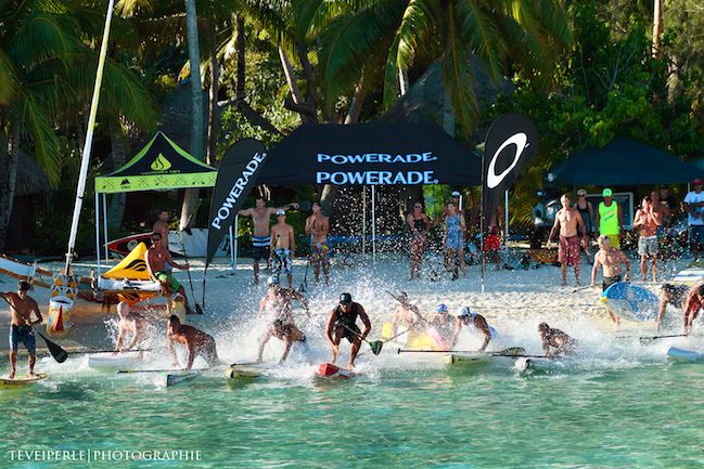 SUP Ironmana à Bora : Moehau Gould gagne devant une vingtaine d’étrangers