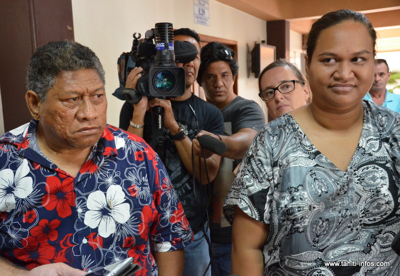 Athanase et Mahina Teiri sont placés sous contrôle judiciaire jusqu'à leur procès, le 21 janvier 2014