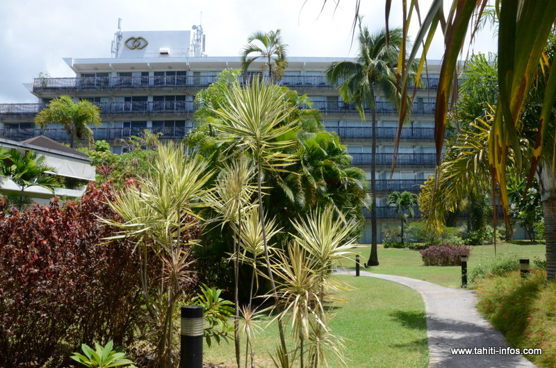 Le corps de bâtiment de l'ancien Sofitel Maeva Beach à Punaauia (archive)