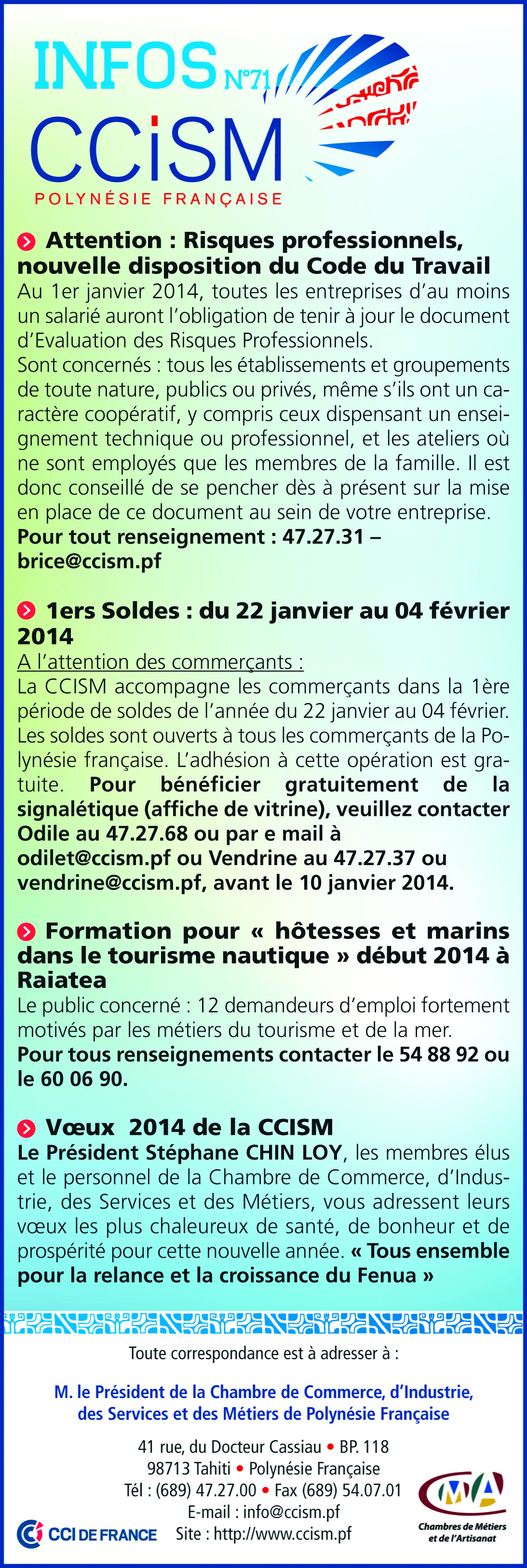 Infos CCISM N°71
