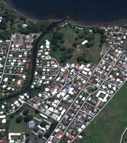 Le quartier Fareroi à Mahina