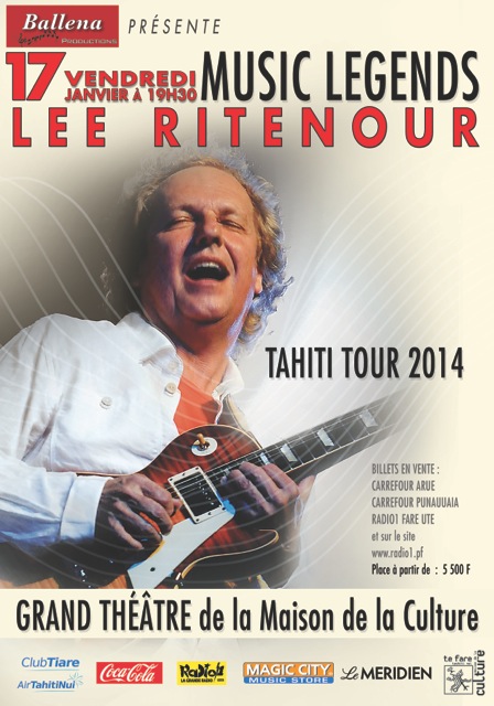 Concert unique le 17 janvier à la maison de la culture : Le grand guitariste Lee Ritenour viendra en Polynésie !