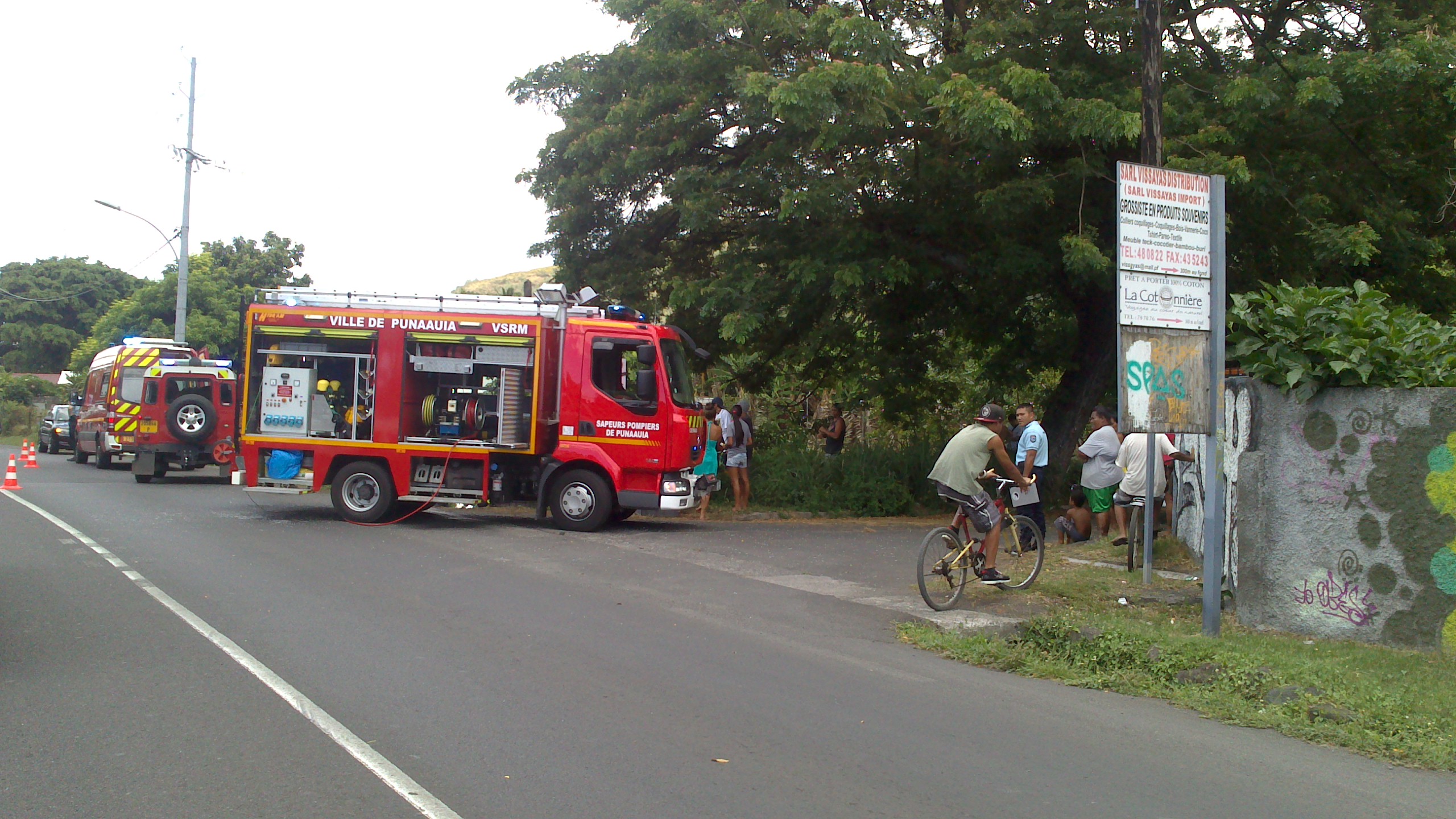 Accident mortel de la circulation à Paea