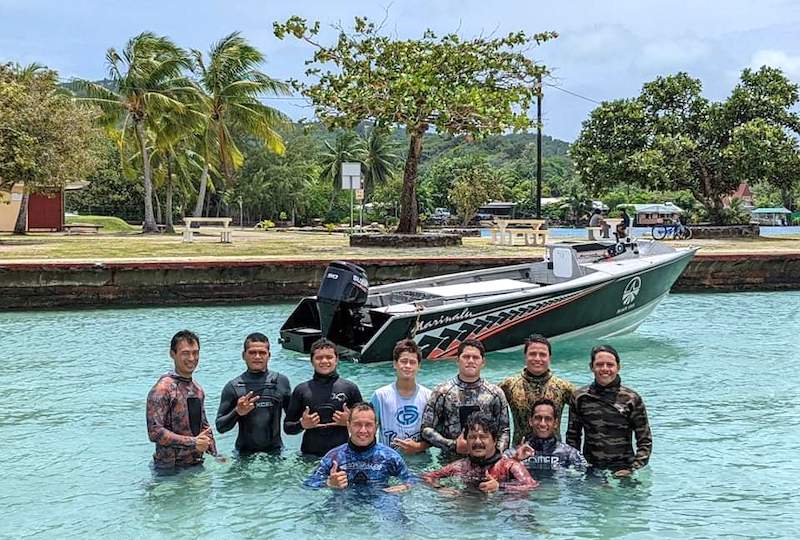 Black fins Raiatea a dispensé deux jours de formation gratuite sur la sécurité en pêche sous-marine.