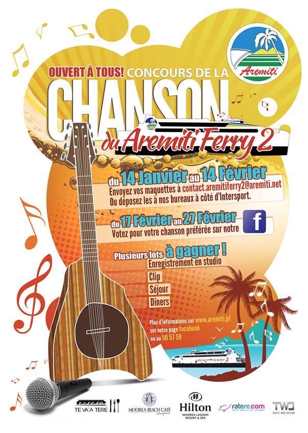 Concours: Composez la chanson de l'Aremity Ferry 2