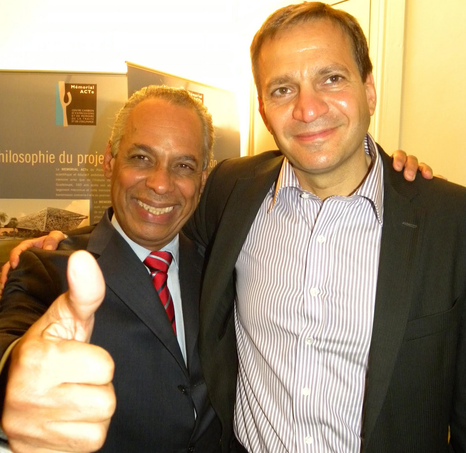 Le Ministre Victorin Lurel et Patrick Karam, président du Crefom