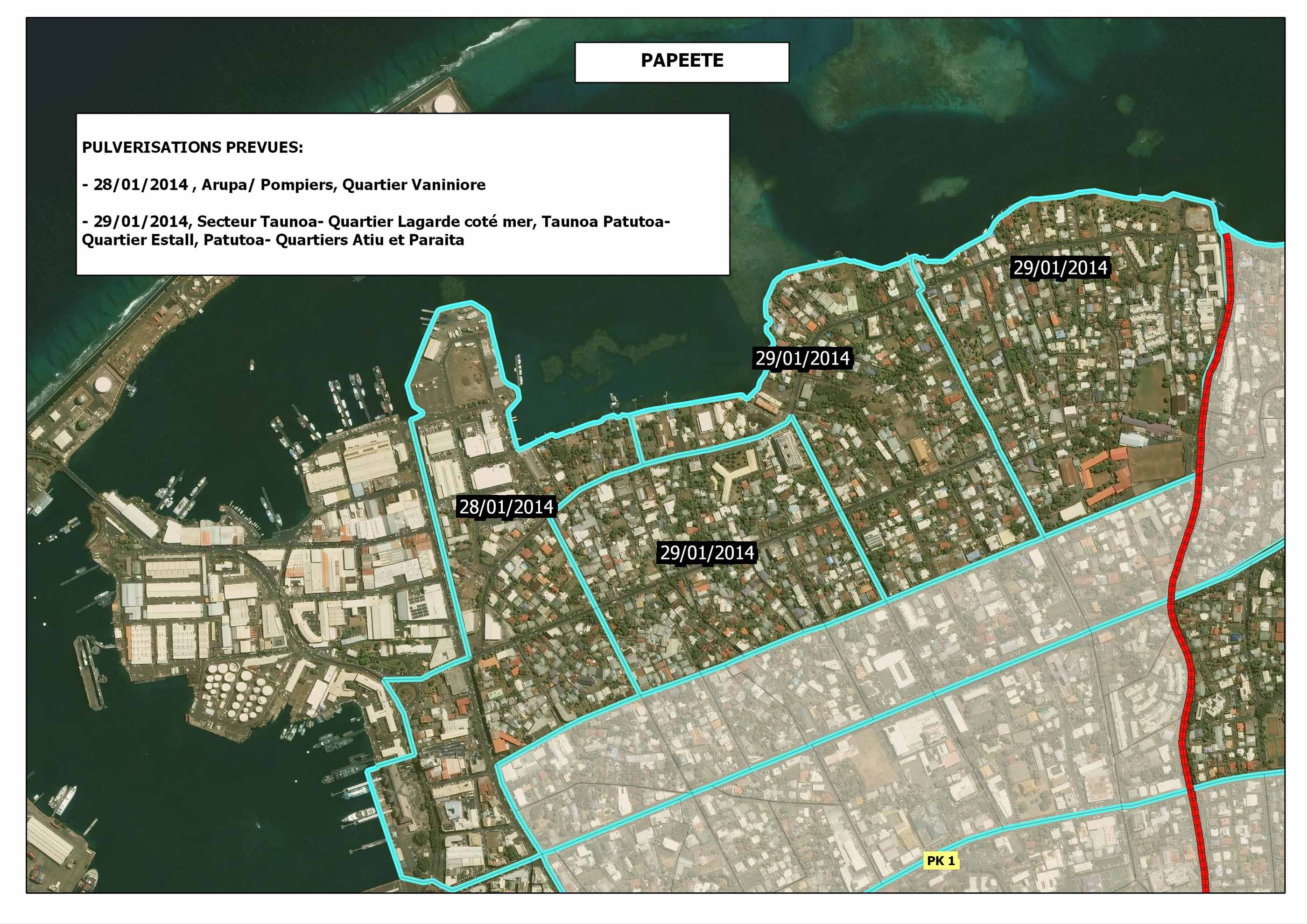 Lutte contre dengue et zika : calendrier de pulvérisations