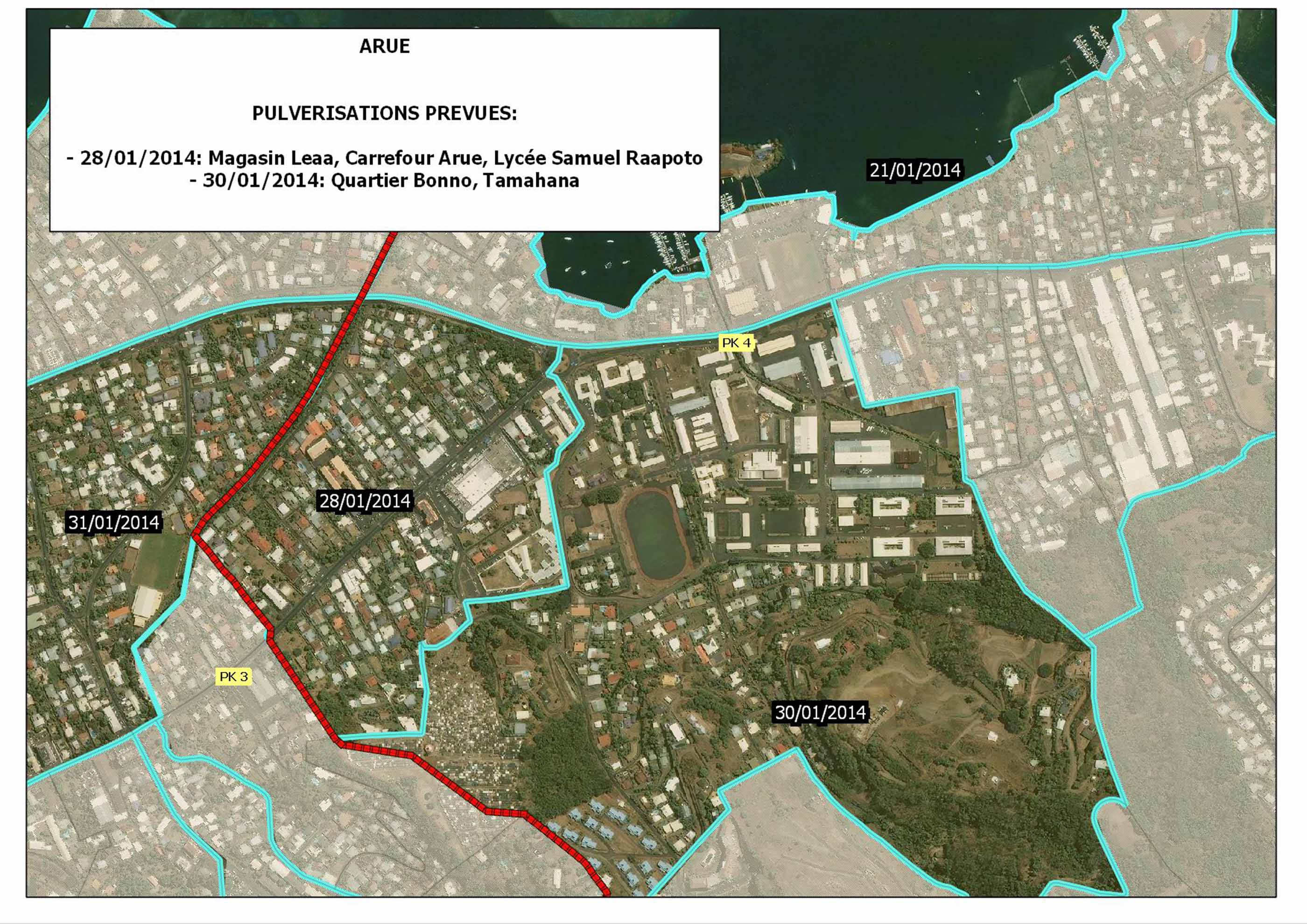 Lutte contre dengue et zika : calendrier de pulvérisations