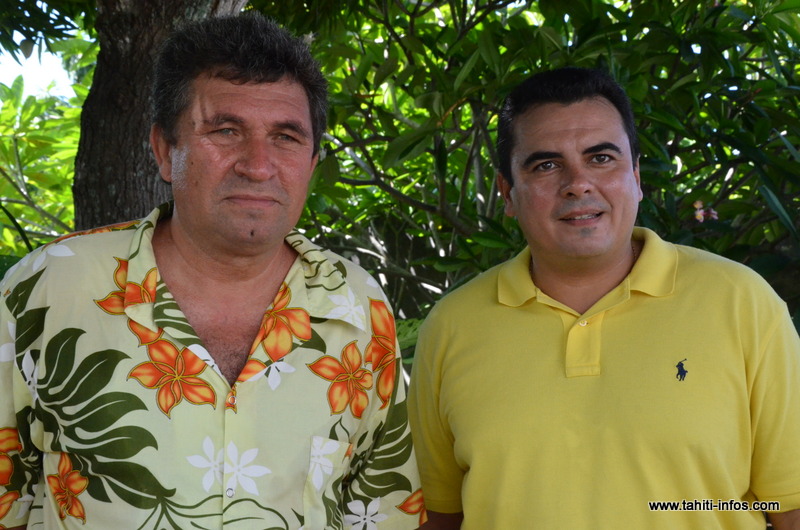 Teva Rohfritsch et Laurent Rohi constituent une liste d'union communale pour porter les couleurs d'A Ti'a Porinetia aux élections municipales de mars 2014 à Punaauia.
