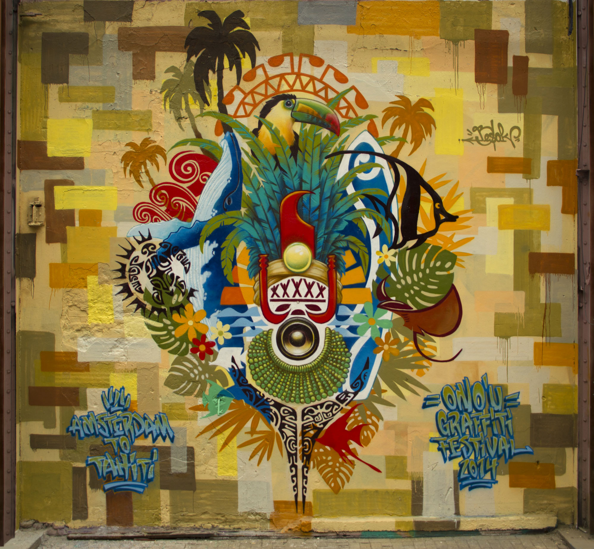 Le fenua sur les murs d’Amsterdam